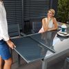 HOME DELUXE Gartentisch ausziehbar aus Glas SOL - 180/240 x 90 cm Bild 3