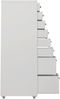 Rollcontainer Kökar mit 8 Schubladen 109x28x41 cm Weiß [en. casa] Bild 3