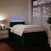 vidaXL Boxspringbett mit Matratze Dunkelgrün 120x190 cm Samt 3290001 Bild 4
