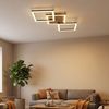 LED Deckenleuchte, Holz dunkelbraun, schwarz, L 66 cm Bild 4