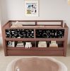 Kinderbett Hausbett 90x200 cm mit ausziehbarem Rollbett und Graffiti-Tafel Bild 2