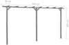 vidaXL Garten-Pergola Grau 400x40x205 cm Imprägniertes Kiefernholz 313568 Bild 5