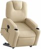 vidaXL Massagesessel mit Aufstehhilfe Creme Stoff 3204389 Bild 3