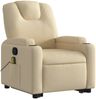 vidaXL Massagesessel mit Aufstehhilfe Creme Stoff 3204389 Bild 4