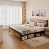 GarveeMore Bettgestell Bettgestell mit Kopfteil,mit Stauraum unter dem Bett und Metallbeinen, 205x150CM/208X200CM großes Bettgestell ohne Boxspring,einfache Montage Bild 3
