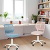 Ergonomischer Schreibtischstuhl Leinenstoff höhenverstellbar Bürostuhl Kinder Bild 4