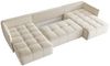 Wohnlandschaft Schlafsofa Sofa TREVISO Stoff Monolith Creme Bild 2