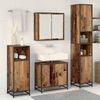 vidaXL Badezimmermöbel-Set mit Regal 3 pcs Altholz Holzwerkstoff 3402515 Bild 4