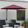 Garten-Sonnenschirm, Terrassenschirm Bordeauxrot 248 x 248 x 148 cm Bild 2