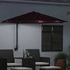 Garten-Sonnenschirm, Terrassenschirm Bordeauxrot 248 x 248 x 148 cm Bild 3