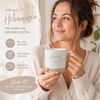 Camolo Tasse Kaffetasse aus Steingut Hebamme mit Herz, Keramik Bild 2