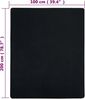 vidaXL Spannbettlaken, Baumwolle Jersey schwarz, 100 x 200 cm Bild 5
