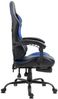 Delman '02-0042' Bürostuhl, ergonomischer, mit Fußstütze Kopfstütze, Massage-Lendenkissen Blau, 132 x 52 x 48 cm Bild 4