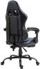 Delman '02-0042' Bürostuhl, ergonomischer, mit Fußstütze Kopfstütze, Massage-Lendenkissen Blau, 132 x 52 x 48 cm Bild 5
