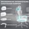 Dowinx Gaming-Stuhl Atmungsaktiver und Ergonomischer Bürostuhl aus Mikrofaser-Velours (Packung), Weiches Sitzgefühl, Verstellbarer Schreibtischstuhl mit Fußstütze Bild 1