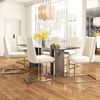2er-Set Beige Samt Esszimmerstühle mit rautenförmiger Rückenlehne, gepolsterter Sitzfläche und stabilen Metallbeinen für Esszimmer und Wohnzimmer Bild 2