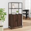 vidaXL Highboard Braun Eichen-Optik 68x35x139 cm Holzwerkstoff Metall 849053 Bild 3