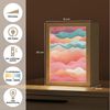 OnlyWow Nachttischlampe Lightbox Wellen - Bunt - Abstrakt - Mädchen, Dimmbar, Farbwechsel, LED, Warmweiß, Kaltweiß, Neutralweiß Einstellbar, Nachtlicht, Kinder- und Babyzimmer, Dimmbar, mit Kabel, Tischleuchte Bild 3