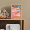 OnlyWow Nachttischlampe Lightbox Wellen - Bunt - Abstrakt - Mädchen, Dimmbar, Farbwechsel, LED, Warmweiß, Kaltweiß, Neutralweiß Einstellbar, Nachtlicht, Kinder- und Babyzimmer, Dimmbar, mit Kabel, Tischleuchte Bild 4
