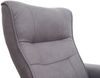 MCA Relaxsessel Montreal, Fernsehsessel Hocker, Stoff/Textil 130kg belastbar ~ hellgrau, naturbraun Bild 5