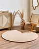 Teppich VASCO Beige ø 140 cm Wolle Bild 3