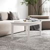 Couchtisch Weiß 80 x 50 x 40 cm Massivholz Kiefer [814280] Bild 5