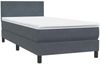 vidaXL Boxspringbett mit Matratze & LED Dunkelgrau 80x220 cm Samt 3316714 Bild 5