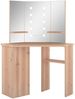 vidaXL Eck-Schminktisch mit LED Eichen-Optik 111x54x141,5 cm 326533 Bild 2