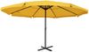 Mendler 'Meran Pro' Sonnenschirm, Gastronomie Marktschirm ohne Volant Ø 5m Polyester/Alu , ohne Schirmständer, Gelb Bild 3