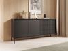 Compleo Schubkastenkommode mit drei Schubladen, gerillte Front, Elegant und Praktisch, Breite: 187 cm Bild 2