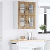 vidaXL Wandglas-Schrank PORTO 2 pcs Artisan-Eiche 60 x 31 x 40 cm 885334 Bild 4