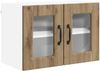 vidaXL Wandglas-Schrank PORTO 2 pcs Artisan-Eiche 60 x 31 x 40 cm 885334 Bild 5