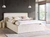 Bett mit Stauraum Cord LILLEBONNE 140 x 200 cm Hellbeige Bild 3