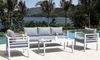 Primaster Gartenmöbel-Set Kreta Lounge Set Sitzgruppe Sitzgarnitur Alu Bank Bild 5