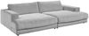 KAWOLA Big Sofa MADELINE Cord hellgrau 85 x 170 x 290 cm Bild 3