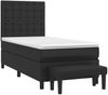 vidaXL Boxspringbett mit Matratze Schwarz 80x200 cm Kunstleder 3137629 Bild 3