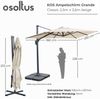 osoltus Ampelschirm KOS Alu-Vario Max 350 x 260 cm axial schwenkbar Beige Bild 3