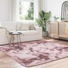 vidaXL Teppich Shaggy Hochflor NAVARRA Altrosa 200x200 cm Polyester 4102881 Bild 3