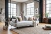 KAWOLA Sofa CANE Schlafsofa Daybed mit 2 Armlehnkissen Stoff grau 80 x 100 x 210 cm Bild 2