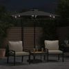 vidaXL Sonnenschirm mit LED und Stahlmast Anthrazit 225x225x212 cm 4005068 Bild 3