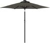 vidaXL Sonnenschirm mit LED und Stahlmast Anthrazit 225x225x212 cm 4005068 Bild 2