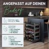 Novaliv Weinregal 4008874293609-10xStuck, 10-tlg, Modulares Flaschenregal für 60 Weinflaschen - Weinregal Kunststoff sta Bild 4