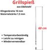 BIG-PAN Grillbesteck-Set BBQ Set 12-teilig – Edelstahl Grillspieße 600 mm Schaschlikspieße Bild 2