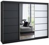A&J MöbelLand GmbH Schwebetürenschrank VILUNO mit 4 Schubladen und Spiegel (Kostenlose Lieferung – nur für kurze Zeit! TOP ANGEBOT! Geräumiger Schrank mit einer Breite von 200 cm und Spiegel, ideal zur Aufbewahrung von Kleidung und Accessoires. 4 Schub... Bild 4
