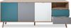 Finori Cuba 56 Sideboard, Dekor Sonoma Eiche / Tricolor | Sideboard für Wohnzimmer | Maß: B x H x T ca. 180 x 71 x 40 cm | Sideboard mit 3 Türen und 2 Schubkästen Bild 5