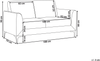 3-Sitzer Sofa Samtstoff grün FENES Bild 2