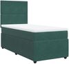 vidaXL Boxspringbett mit Matratze Dunkelgrün 100x200 cm Samt 3294559 Bild 3