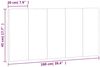 vidaXL Kopfteil-Kissen Hellgrau 100 cm Samt 374655 Bild 5