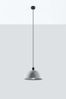 Pendelleuchte, Grau Beton, Stahl Schwarz, H 35 cm Bild 2