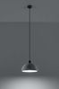 Pendelleuchte, Grau Beton, Stahl Schwarz, H 35 cm Bild 3